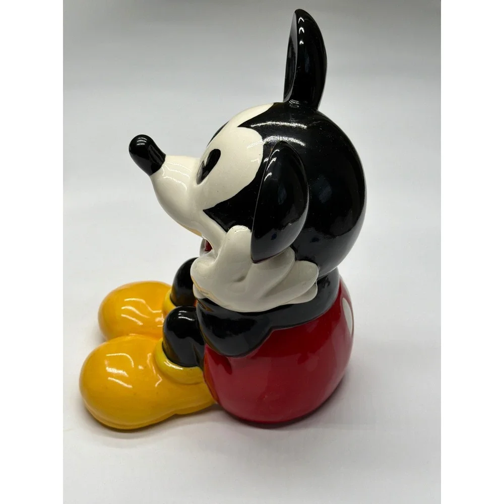 Vintage Disney Treasure Craft Mexico Ceramic Mickey Mouse‎ Figurine Sitting Pose